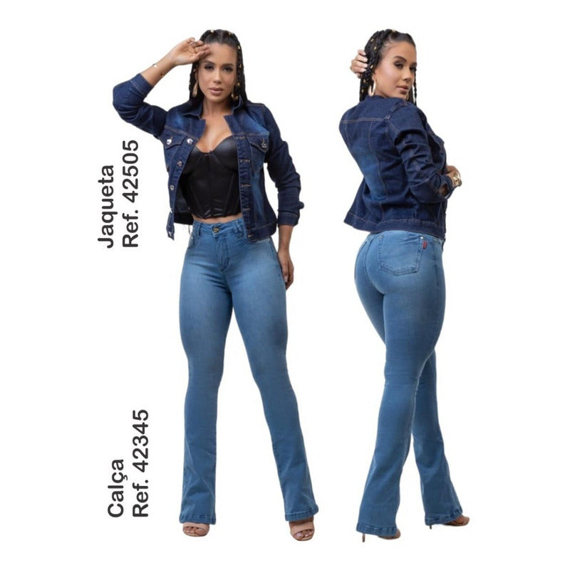 Jaqueta Jeans Resistene Lycra Bojo Bumbum Original - grupobolder