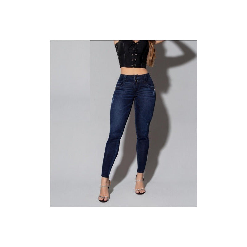 Calça Jeans Lycra Cigarrete Lycra Bojo Estilo Bull - grupobolder