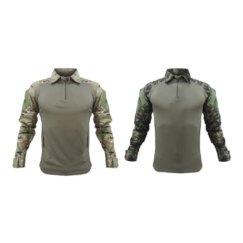 Combo 2 Combat T-shirt Paintball Militar Segurança Multicam - grupobolder