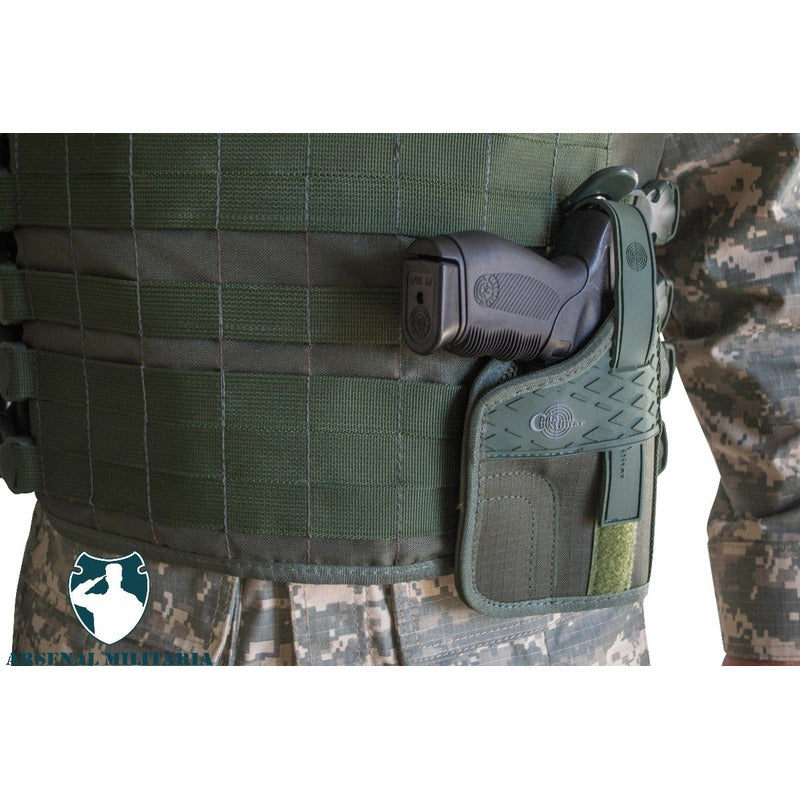 Coldre Modular Verde Cia Militar Airsoft Pistola P/ Colete - grupobolder