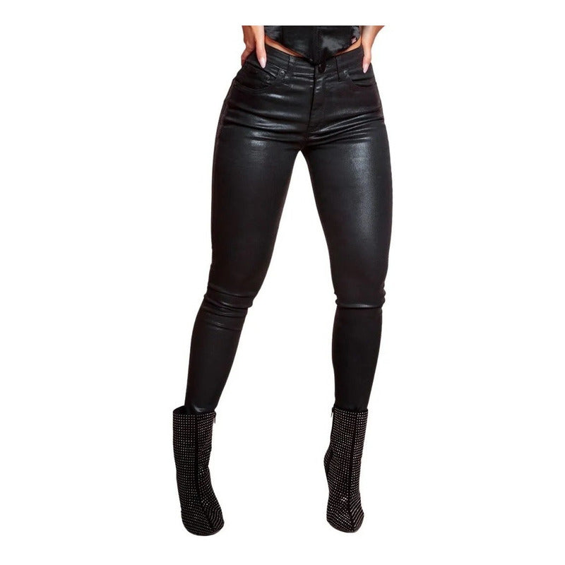 Calça store skinny leather