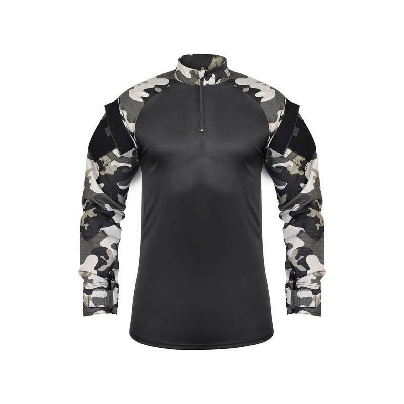 Camisa Combat T-shirt Choque Black Camuflada Militar Airsoft - grupobolder