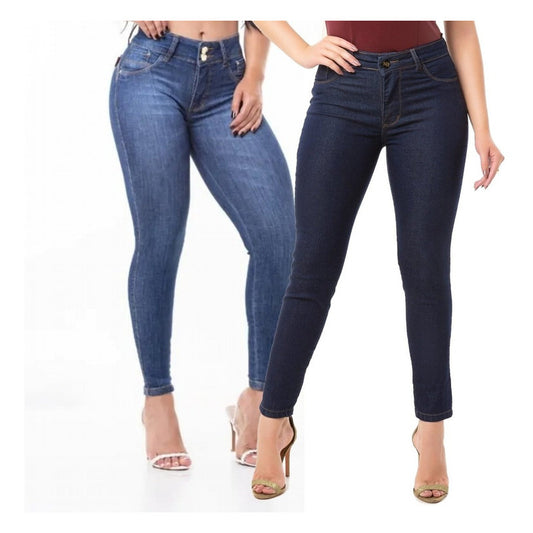 Combo Duas Calças Jeans Lycra Bojo Bumbum Original - grupobolder