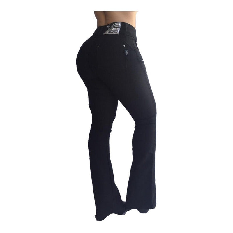 Calça Feminina Flare Brim C/lycra Bojo Removível Original - grupobolder