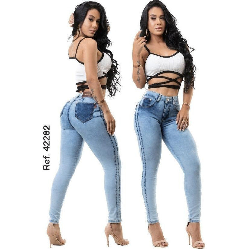 Calça Feminina Skinny Jeans C/lycra Bojo Bum Bum Orginal - grupobolder