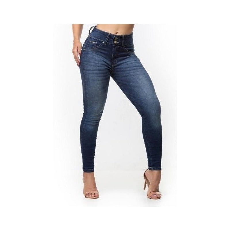 Calça Jeans Lycra Cigarrete Bojo Bumbum Strech Macio - grupobolder