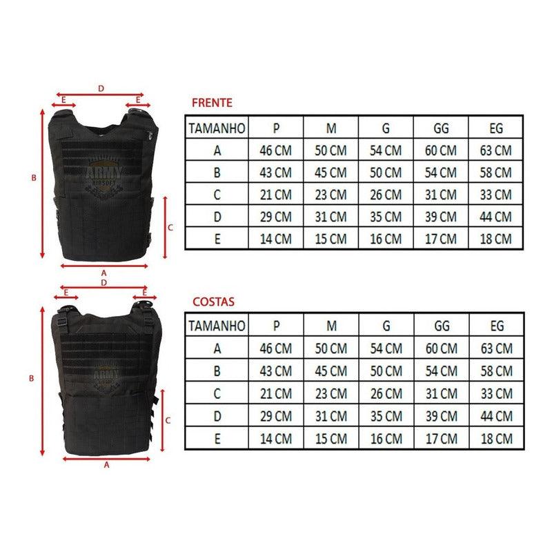 Colete Modular Reforçado Airsoft Paint Ball Operacional - grupobolder