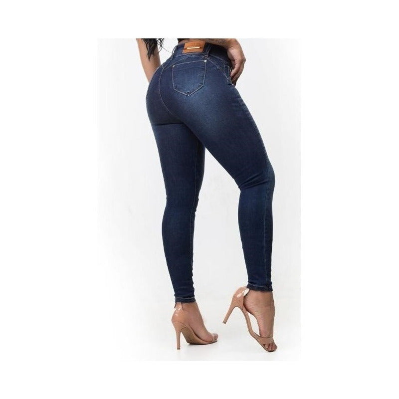 Calça Jeans Lycra Cigarrete Bojo Bumbum Strech Macio - grupobolder