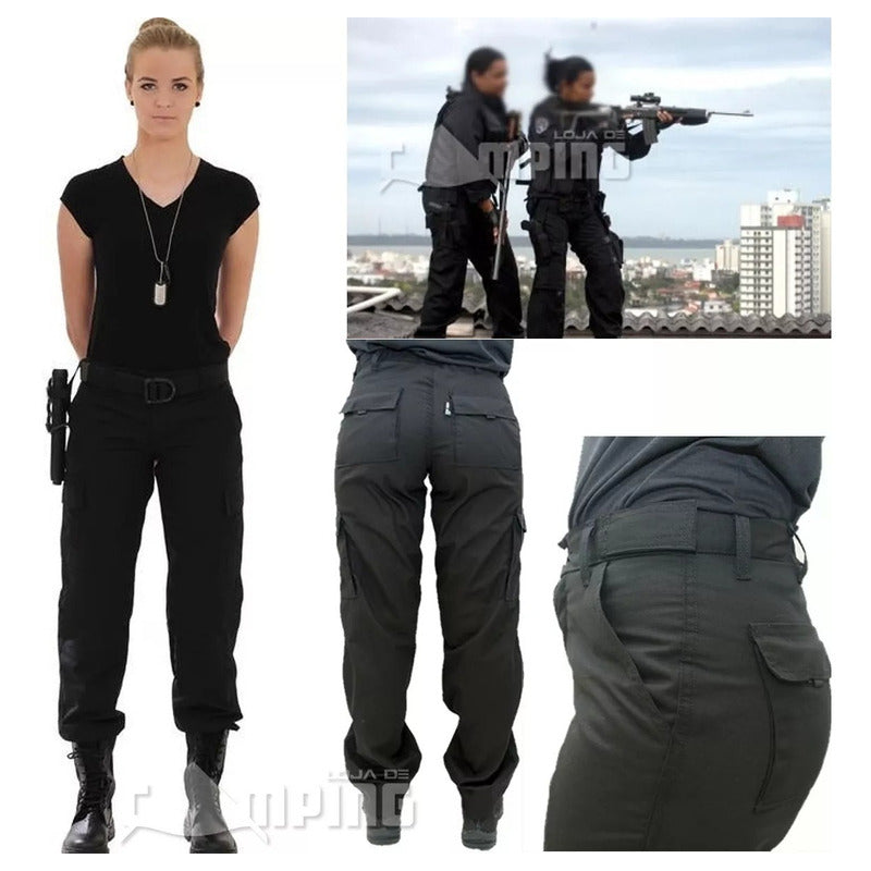 Calça Rip Stop Operacional Tática Reforçada Policia Airsoft - grupobolder