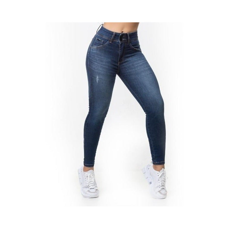 Calça Jeans Lycra Cigarrete Bojo Bumbum Strech Macio - grupobolder