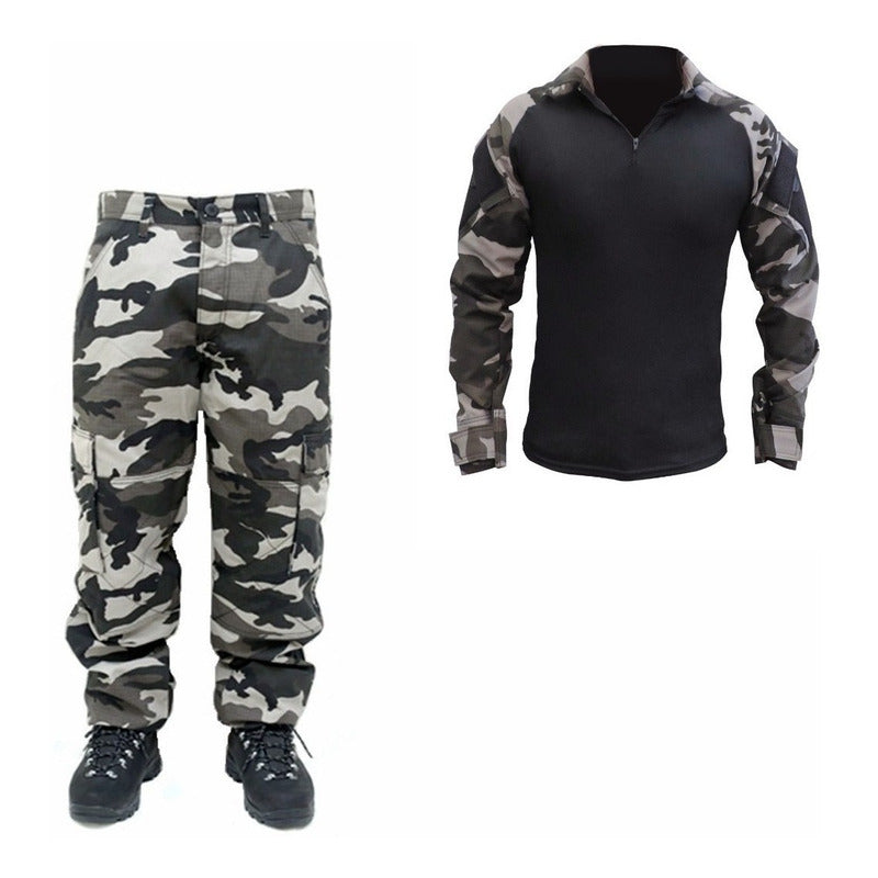 Farda Combat Air Soft Motocross Paint Ball Calça Rip Stop - grupobolder