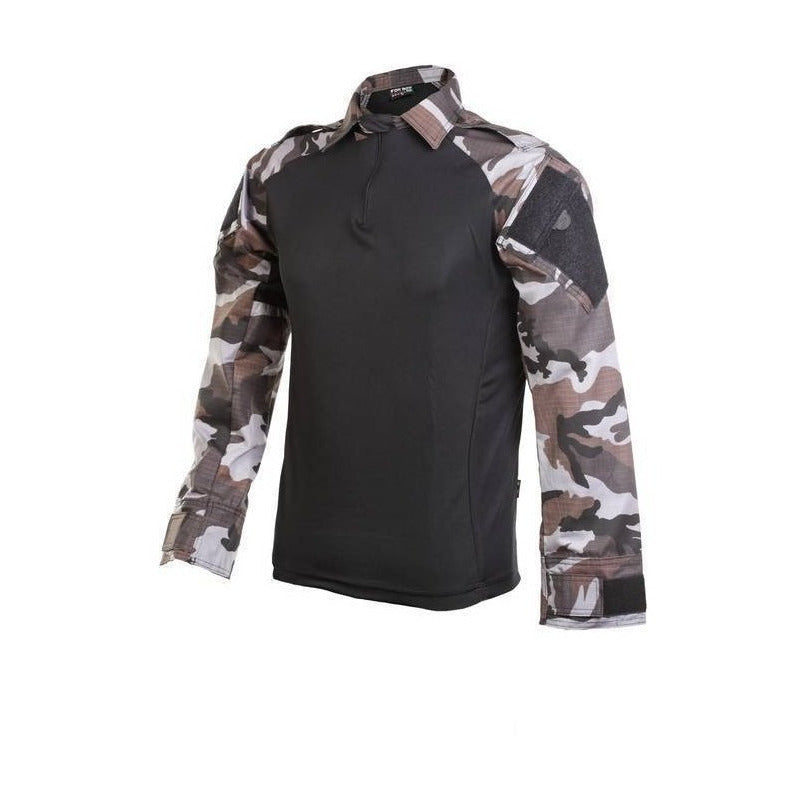 Combat Shirt Camisa Tática Militar Camuflada Airsoft Farda - grupobolder