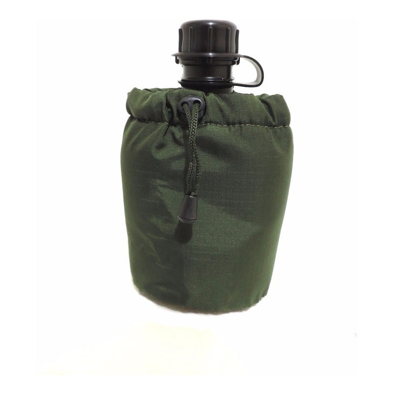 Porta Cantil + Cantil Tático Militar Airsoft Caminhada Ar846 - grupobolder